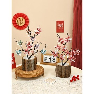 發財招財樹擺件桌面裝飾有錢花diy材料包送女生閨蜜創意生日禮物