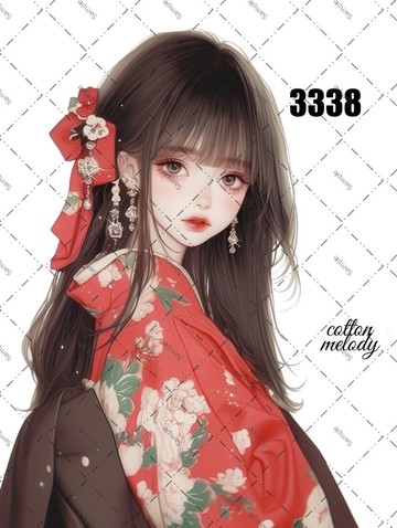 original sticker no.3338 人物貼紙 原創貼紙 原創人物貼紙 裝飾貼紙 cotton melody