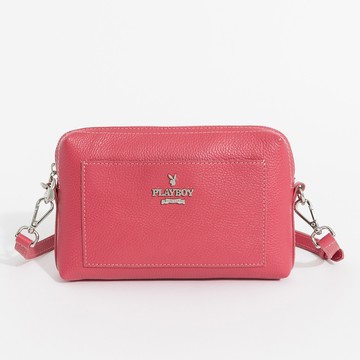 PLAYBOY-斜背包 Sheer系列 -桃色(552-7703-13-7)