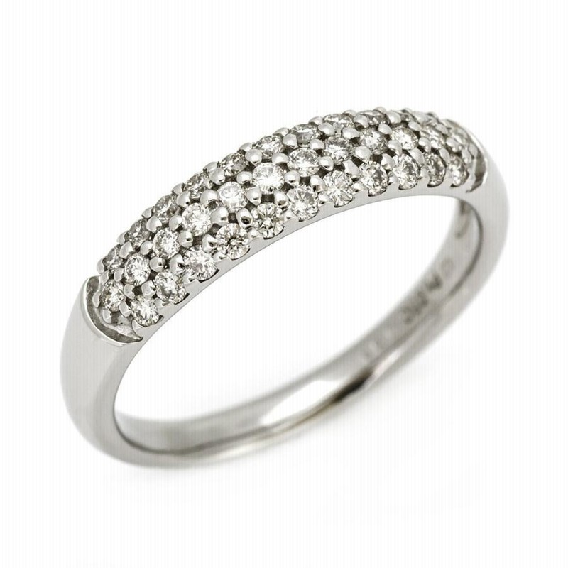 ダイヤモンド パヴェリング 指輪 プラチナ PT950 0.32ct