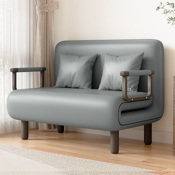 免運 開發票 沙發床可折疊兩用陽臺客廳小戶型多功能網紅款雙人推拉伸縮可變床 快速出貨