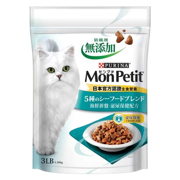 MonPetit 貓倍麗 成貓 乾糧 海鮮拼盤 泌尿保健配方  泌尿系統/腎臟護理  1.36kg  1袋