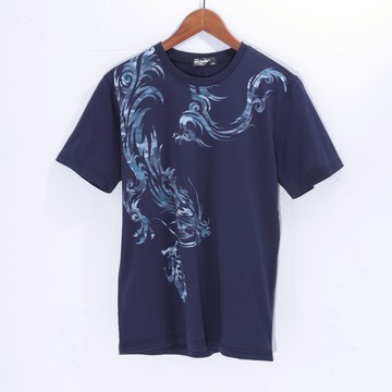 BIG TRAIN 加大迷彩大龍全棉男潮T O80226-58&85