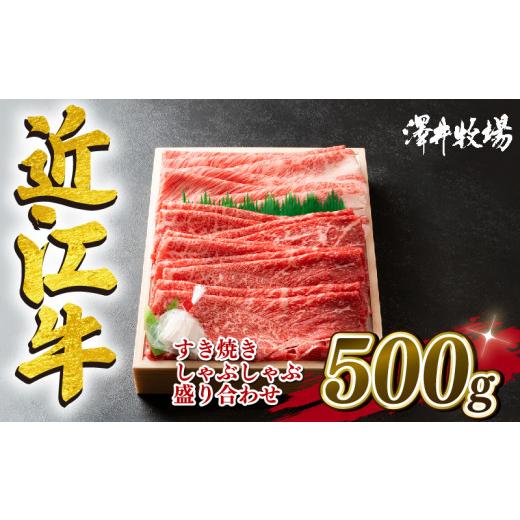 ふるさと納税 滋賀県 竜王町 近江牛 すき焼き しゃぶしゃぶ用 500g 冷凍 黒毛和牛 霜降り 赤身 ロース カタ モモ 盛り合わせ ブランド 肉 三大和牛 贈り物 ギ…