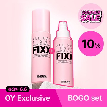 so natural All Day tight Make Up Setting Fixx 100ml (No-gas Type) Double Set