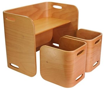 日本 HOPPL COLOCOLO CL-3set-NA 兒童書桌椅組合 兒童書桌 多用途 日本代購