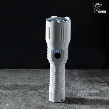多功能白激光手電筒強光超亮遠射伸縮變焦便攜式戶外可充電手電筒【尚宜家居】