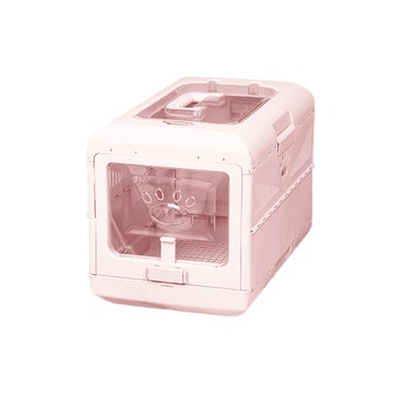 寵物折疊外出航空箱 粉