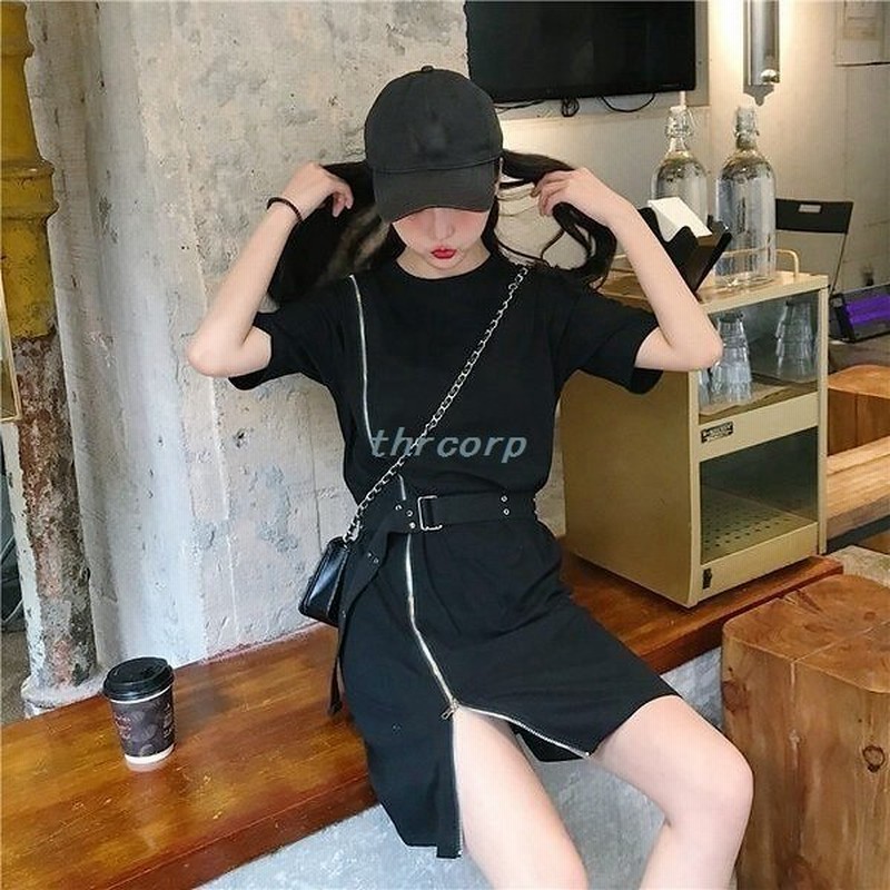 おしゃれロンティーロンtシャツワンピース半袖ロンt春夏レディーストップスミニ丈ワンピ丸首オシャレtシャツワンピース 通販 Lineポイント最大0 5 Get Lineショッピング