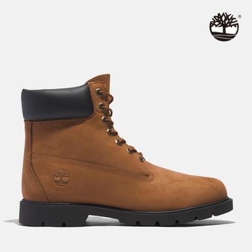 Timberland 男款鐵鏽色防水六吋休閒靴|A28U6EM7 - 紅配綠