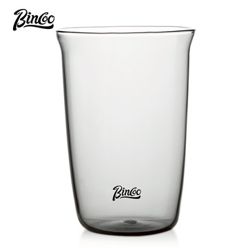 BINCOO 黑武士玻璃杯 拿鐵冰美式杯子 牛奶特調雞尾酒杯 咖啡杯 耐熱杯子 拉花杯 適用於家庭辦公室 450ML