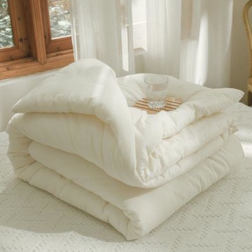 A類全棉純色春秋被芯大豆纖維夏被秋冬被子加厚保暖單人學生棉被