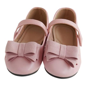 CHAAKAN SHOES 女童 魯彭 蝴蝶結 魔鬼氈 瑪麗珍平底鞋  粉色  200mm