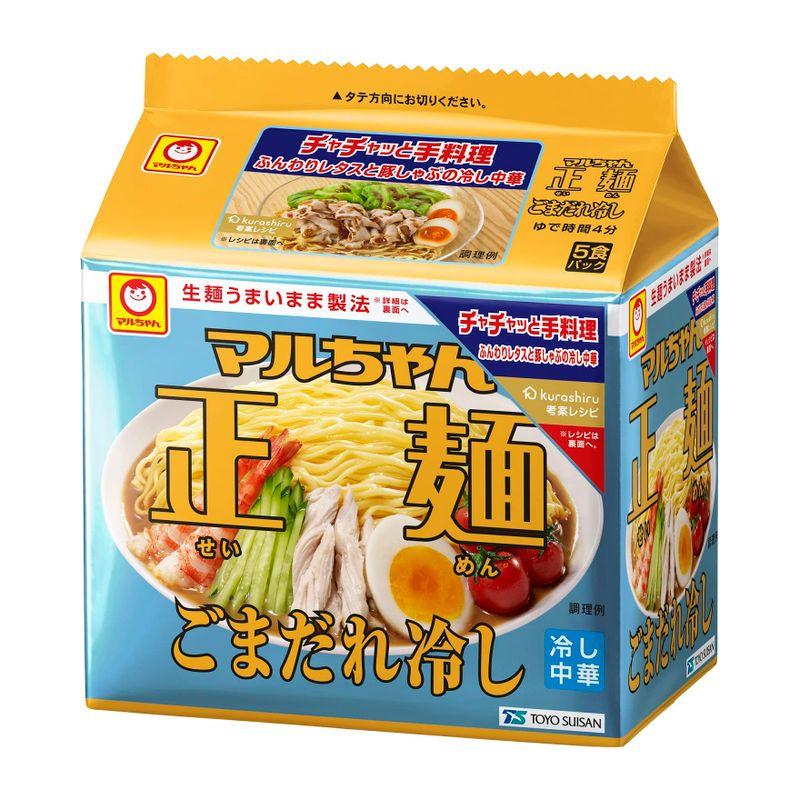 マルちゃん マルちゃん正麺 ごまだれ冷し 5食パック 120g×5袋×6個