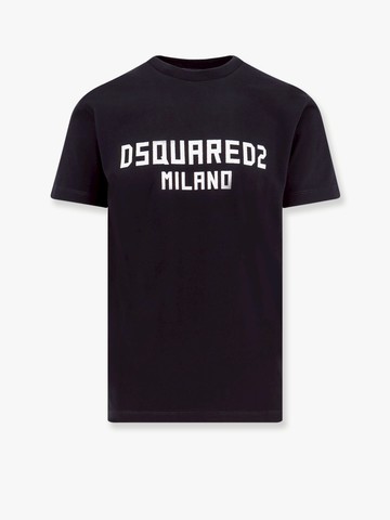 Cool fit cotton t-shirt with logo print - DSQUARED2 - gender_Man