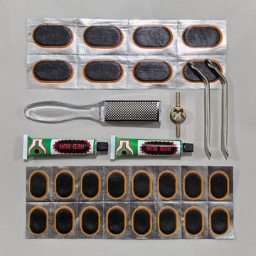 【兔子】補胎工具套裝內胎修補補丁補胎片自行車摩托車補胎貼膠片免運