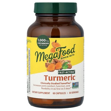 MegaFood, 姜黃，60 粒膠囊