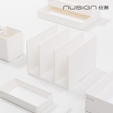 【Nusign紐賽】三層書架/淨白/162x162x122mm(ENS006)