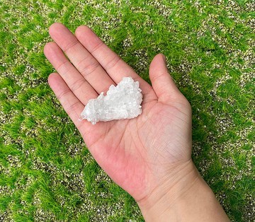 天然原礦幾何冰透小白水晶能量簇 消磁淨化 療癒 開運 能量