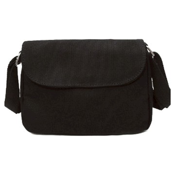 From Heaven 簡約斜背帆布包  黑色  24 x 17 x 4cm