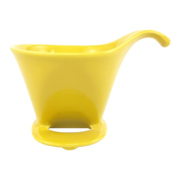 ZERO JAPAN 典藏陶瓷咖啡漏斗 日本製 1100  ERC-BKK-15L YP 甜椒黃  1個  L-size(for 2 - 4)