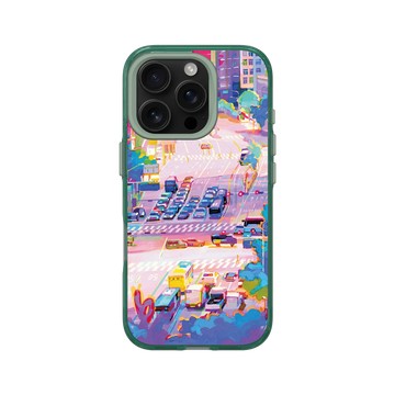 iPhone 16 Pro Clear 憂墨綠 - Jop Dong Sa Ni - 流動的霓城