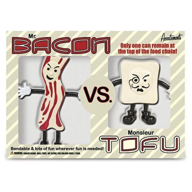 Accoutrements Mr.Bacon Vs. Monsieur Tofu Action Figures フィギュア