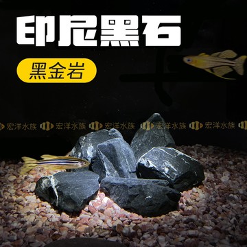 宏洋水族【印尼黑石 黑金岩 】水族造景石 魚缸佈景用石 灰黑岩 景觀石 水草缸造景石 魚缸造景石 黑山石 造景石 水草缸