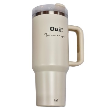 Mumu Home 木木家居 不鏽鋼冰霸杯  燕麥色  1.2L  1個