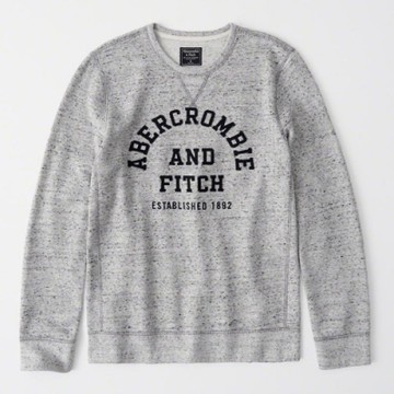 AF a&f Abercrombie & Fitch 男 長袖T恤 灰色 1549