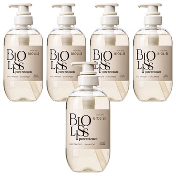 KOSE 高絲 BIOLISS 苾歐莉絲 PURE系列洗髮乳 直髮柔順  480ml  5瓶