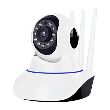 IPcam其它品牌 IS愛思 監控王 Z5-3 三天線WiFi智慧監控攝影機 2K高清畫質 355度旋轉 手機遠端監控 TF插卡
