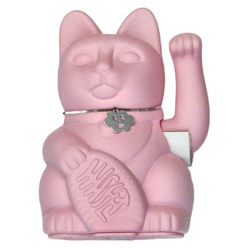 Diminuto Cielo 幸運繽紛自動招手招財貓-泡泡粉 15cm