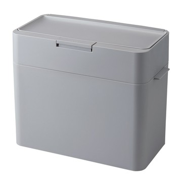 Like-it｜Seals 多功能小型防臭按壓式垃圾桶 9.5L灰色