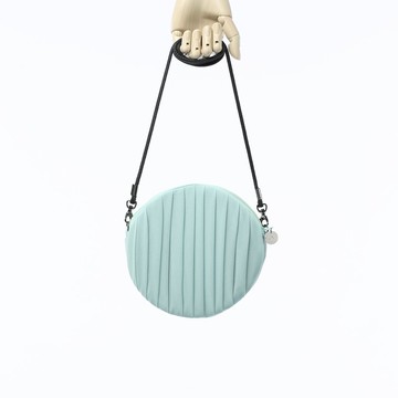 南庭系列包/小圓包(湖水綠色)。肩背包。斜背包。手拿包(三用)