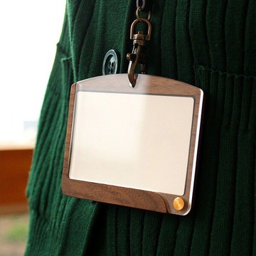 【現貨】ID 識別證原木卡夾 / 核桃木