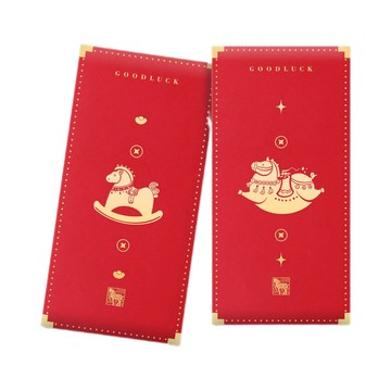 新年禮物 2026 簡約 馬年 紅包袋定製公司燙金logo春節過新年利是封壓歲錢