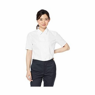 セシール ブラウス 形態安定シャツ 半袖 Uvカット 抗菌防臭 Mw 1947 レディース Ll ホワイト 通販 Lineポイント最大get Lineショッピング