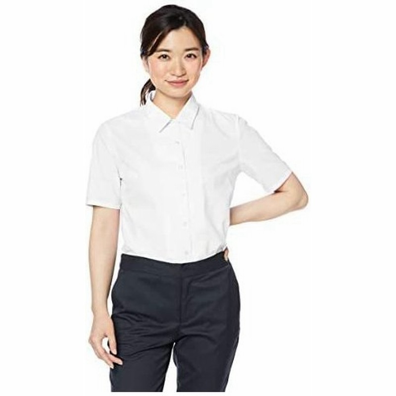 セシール ブラウス 形態安定シャツ 半袖 Uvカット 抗菌防臭 Mw 1947 レディース Ll ホワイト 通販 Lineポイント最大get Lineショッピング