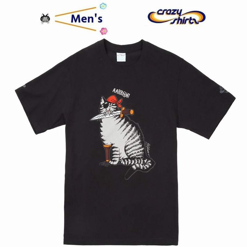 クリバンキャット Kliban Cat メンズ Tシャツ クルーネック ブラック パイレーツ クレイジーシャツ Crazyshirts 通販 Lineポイント最大0 5 Get Lineショッピング