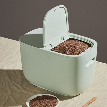 禾豆 米箱 密封 家用防潮防蟲裝簡約素色裝米桶按鈕面粉桶儲物桶