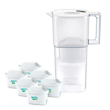 [COSCO代購6] D152142 Brita Liquelli Jug 日式簡約純淨濾水壺 2.2公升 附6入 Maxtra Pro 濾芯