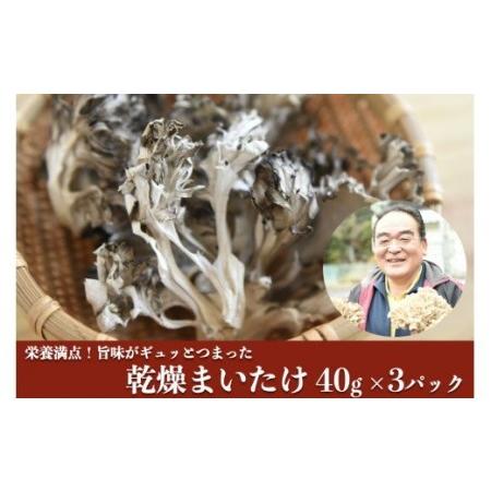 ふるさと納税 うまみ＆栄養が自慢♪の乾燥まいたけ４０ｇ×３セット 熊本県南小国町