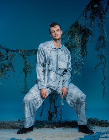 長袖襯衫/多層次/環保材質/海洋印花/23AW-INF