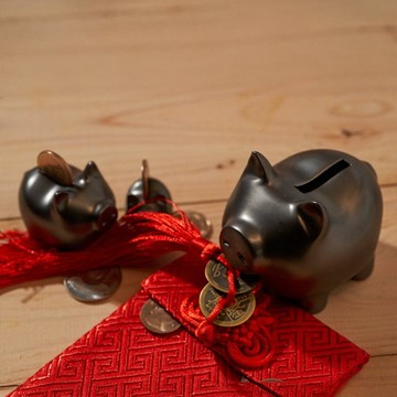 招財金豬 捌 霧鎳黑