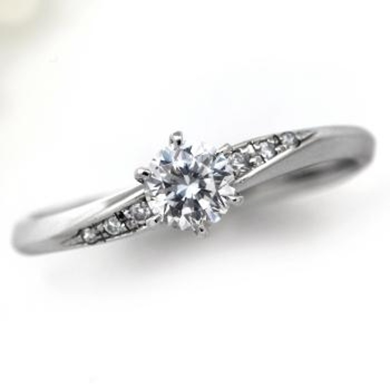 婚約指輪 プラチナ ダイヤモンド リング 1.0カラット 鑑定書付 1.019ct 