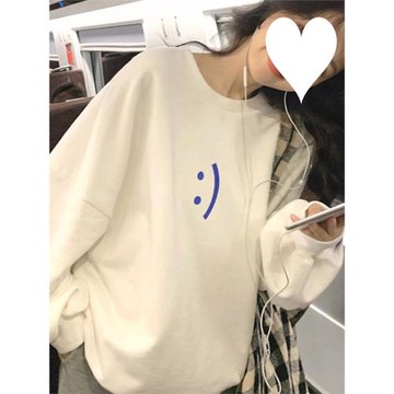 寬松oversize加厚無帽圓領衛衣