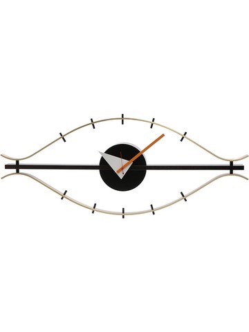 Vitra - Eye clock - unisex - Wood/Steel/Brass - One Size - Gold