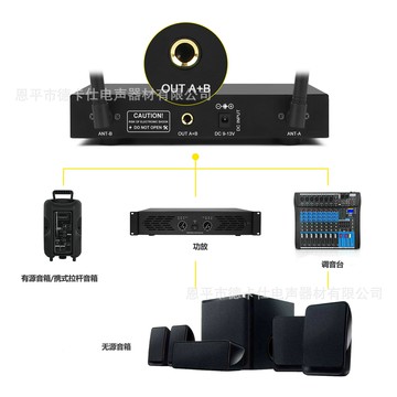 一拖二無線麥克風UHF調頻話筒演出會議演講頭戴耳麥腰包U771【Snowbelle優選】