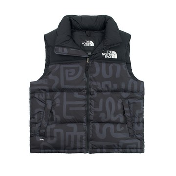 The North Face 北臉 背心 男 羽絨背心 運動 防潑水 M 1996 RETRO NUPTSE VEST 黑灰 NF0A3JQQ8R0